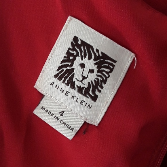 Anne Klein Red Cowl Neck Dress - Picture 11 of 16